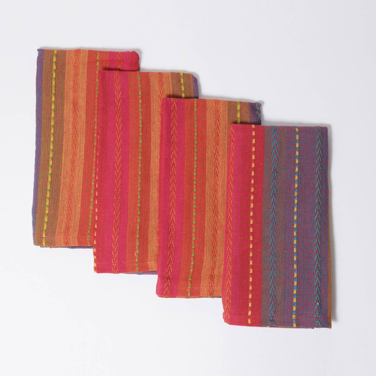 Phoenix Striped Napkins - Set Of 4