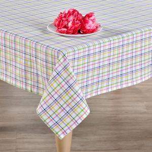 Cottage Classic Linens Check Tablecloth