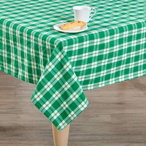 Green Plaid Tablecloth