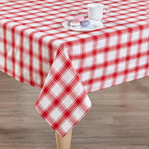 Red/White Plaid Tablecloth