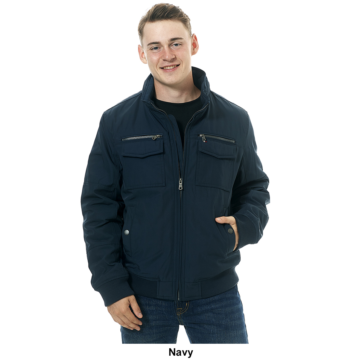 Mens Tommy Hilfiger Performance Water And Wind Resistant Bomber