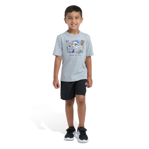 Boys (4-7) adidas(R) Graphic Tee & Woven Short Set