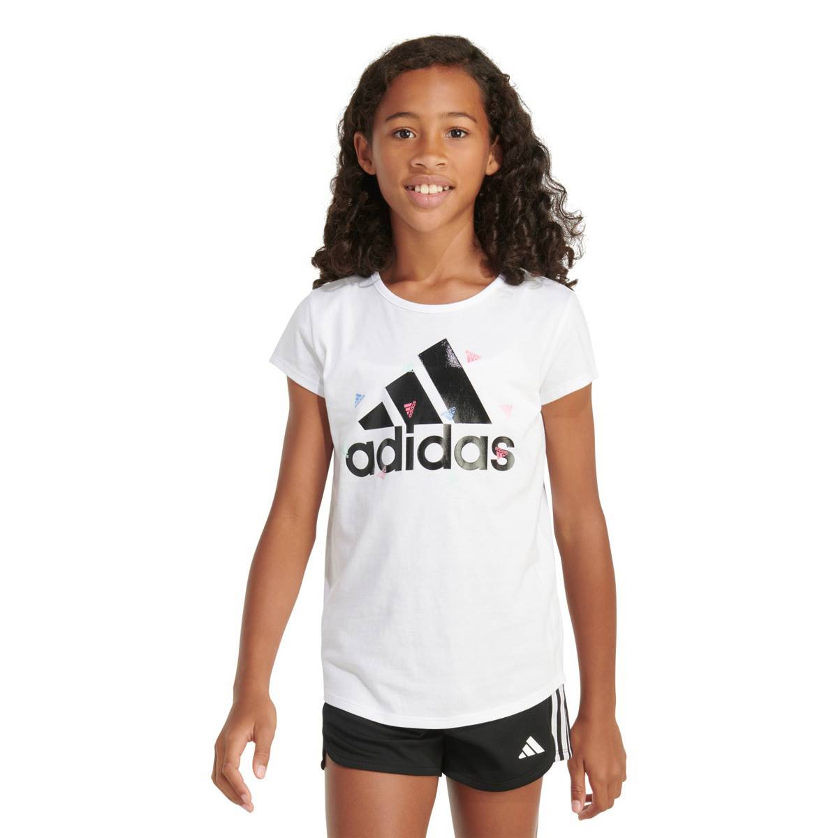 Girls (7-16) adidas(R) Short Sleeve Essential Tee