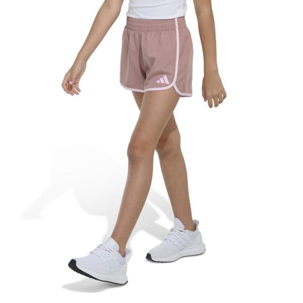 Girls (7-16) adidas(R) Woven Pacer Shorts with Contrasting Trim alternate view