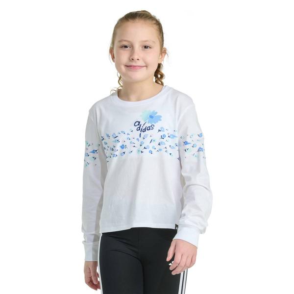Girls (7-16) adidas(R) Long Sleeve Flowers in the Wind Tee