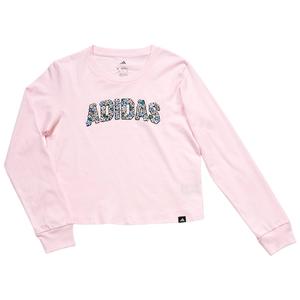 Girls (7-16) adidas(R) Long Sleeve Floral Logo Regular Fit Tee alternate view