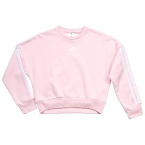Girls (7-16) adidas(R) 3-Stripe Crew Neck Sweatshirt