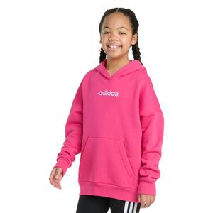 Girls (7-16) adidas(R) Embroidered Linear Logo Hoodie