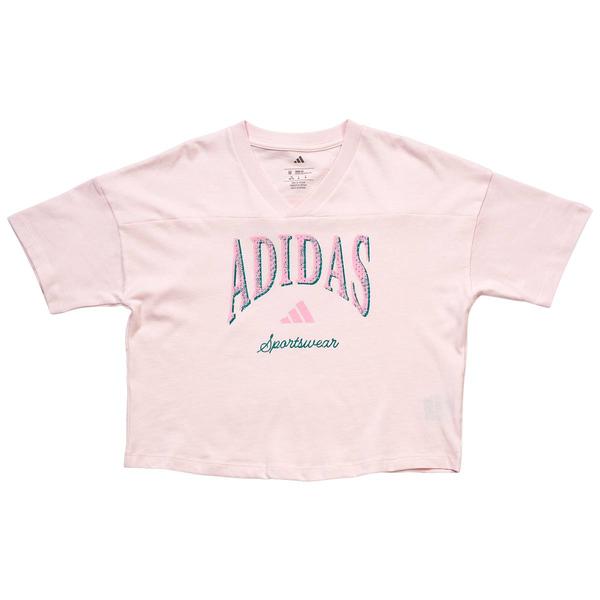 Girls (7-16) adidas(R) Short Sleeve Collegiate Tee alternate view