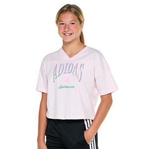 Girls (7-16) adidas(R) Short Sleeve Collegiate Tee