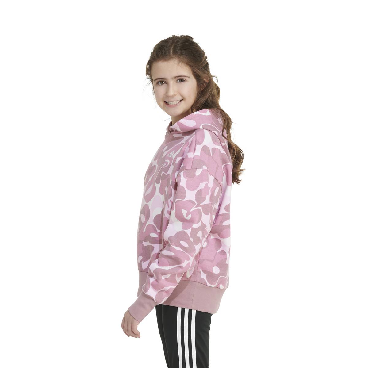 Girls (7-16) Adidas(R) Loose Fit Hoodie - Purple