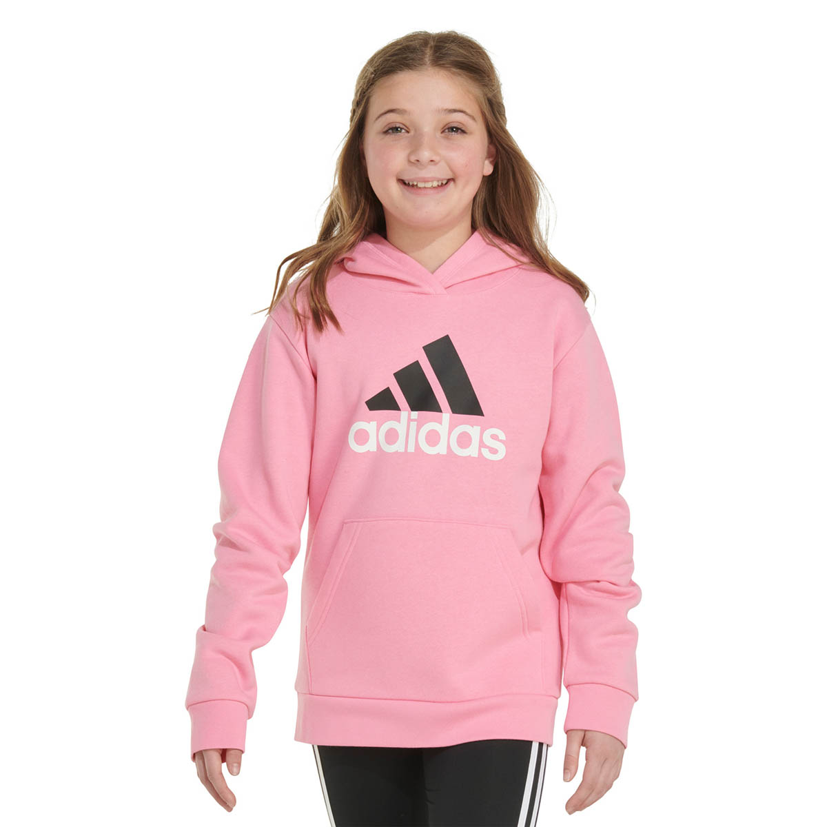 Girls (7-16) Adidas(R) Essential Graphic Pullover Hoodie