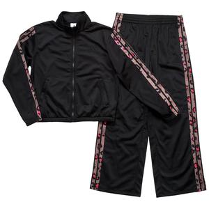 Girls (7-16) adidas(R) 2pc. Leopard 3-Stripe Tricot Set alternate view