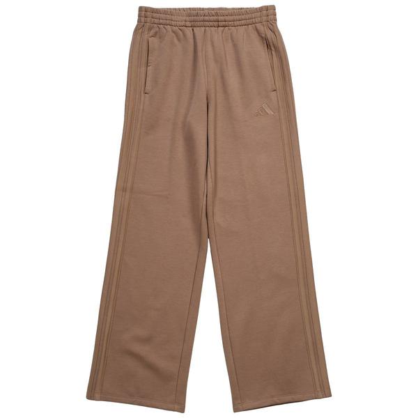 Girls (7-16) adidas(R) 3 Stripe Wide Leg Double Knit Pants