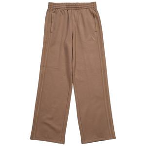 Girls (7-16) adidas(R) 3 Stripe Wide Leg Double Knit Pants
