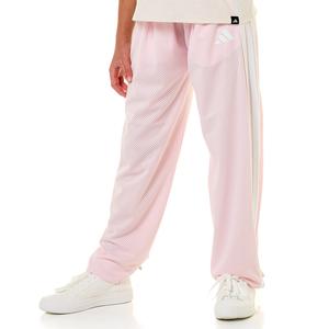 Girls (7-16) adidas(R) Front Pleat Mesh Wide Leg Pants