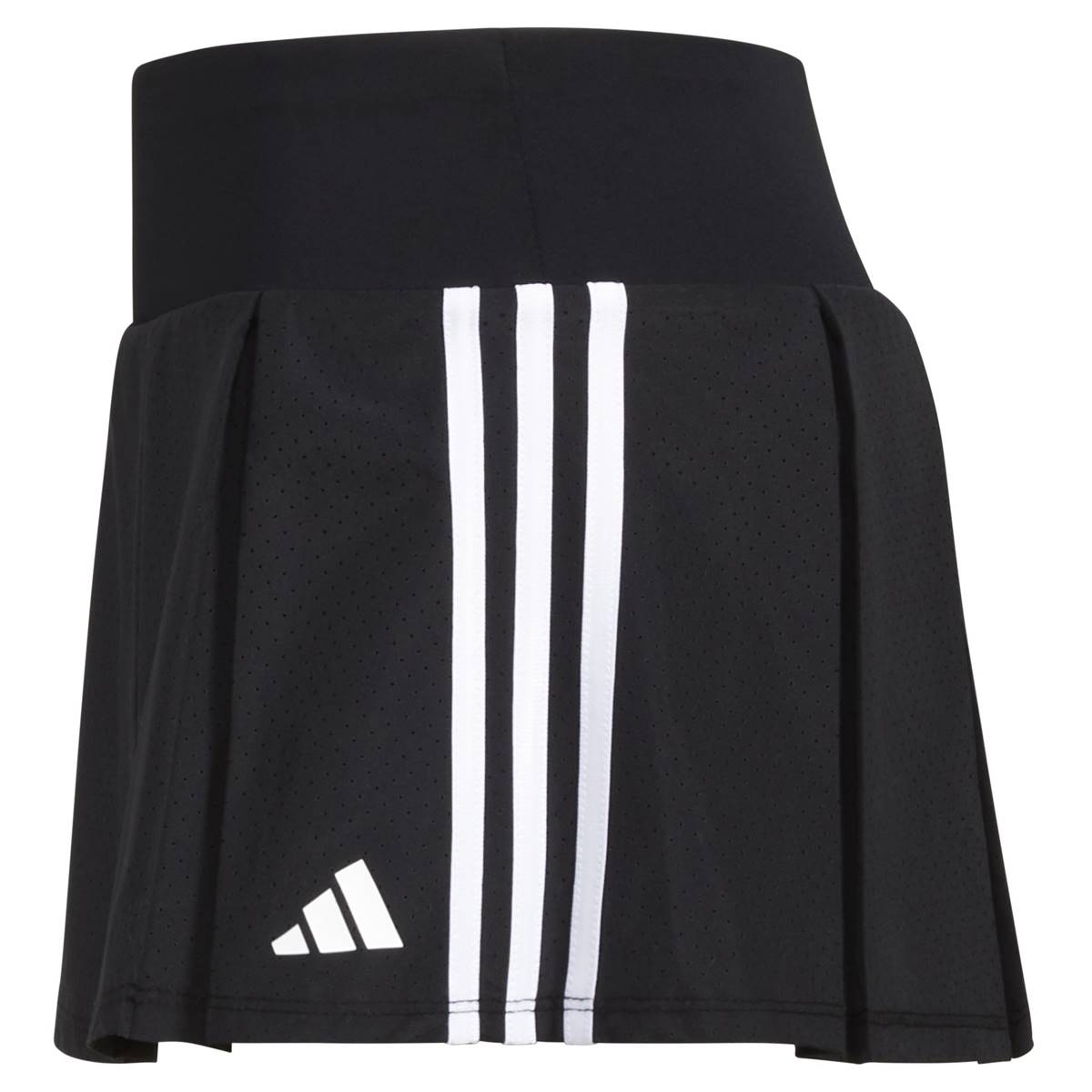 Girls (7-16) Adidas(R) 3 Stripe Woven Pleated Skort - Black