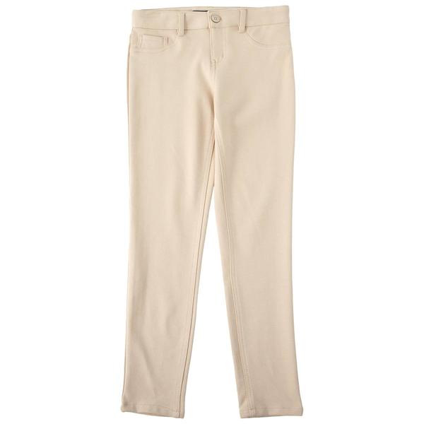 Girls (7-16) School Uniform Skinny 5 Pocket Knit Pants