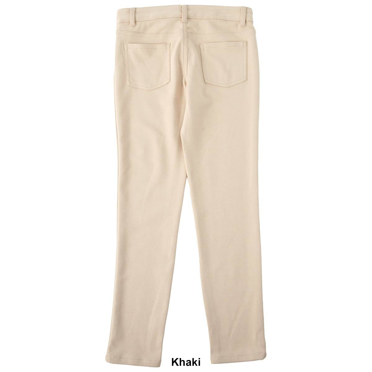 Girls (7-16) School Uniform Skinny 5 Pocket Knit Pants