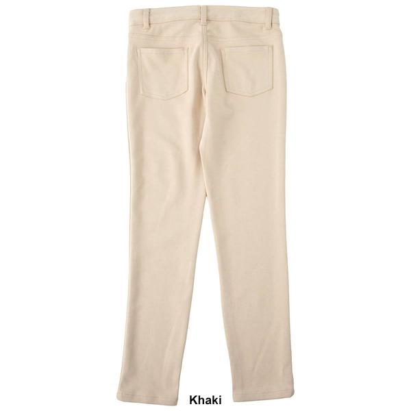 Girls (7-16) School Uniform Skinny 5 Pocket Knit Pants alternate view