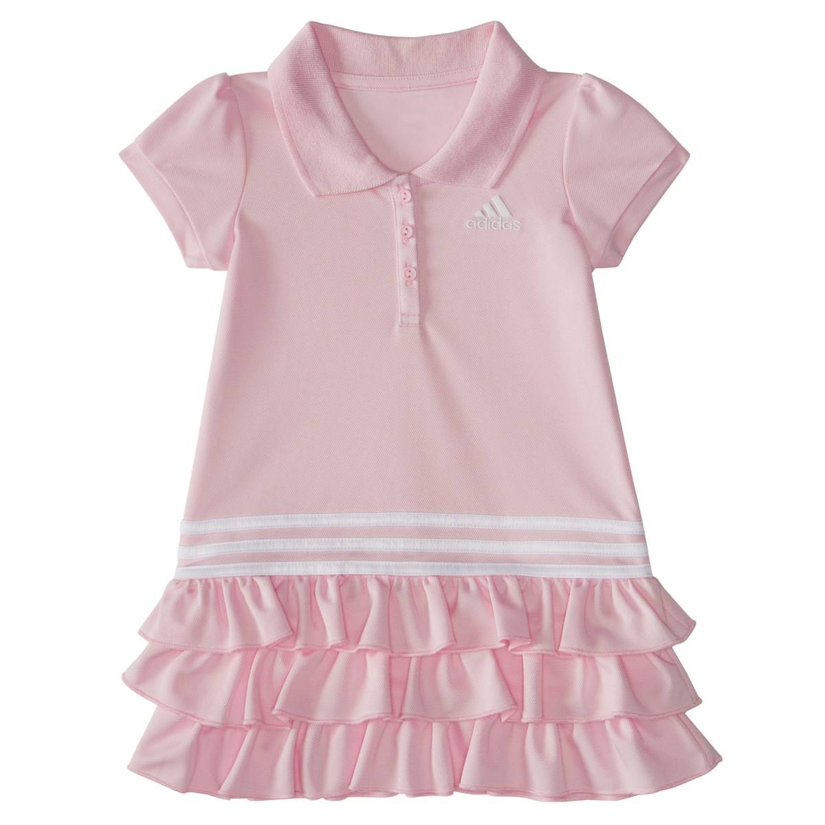 Baby Girl (12-24M) Adidas(R) Short Sleeve Polo Dress
