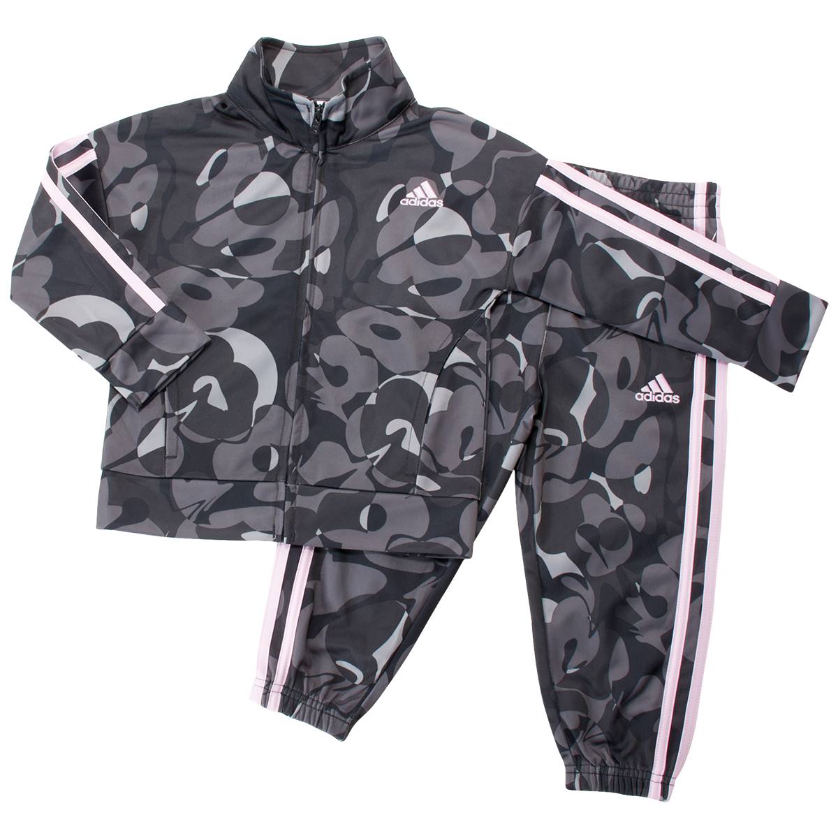 Toddler Girl Adidas(R) Abstract Flower Tricot Track Jacket Set