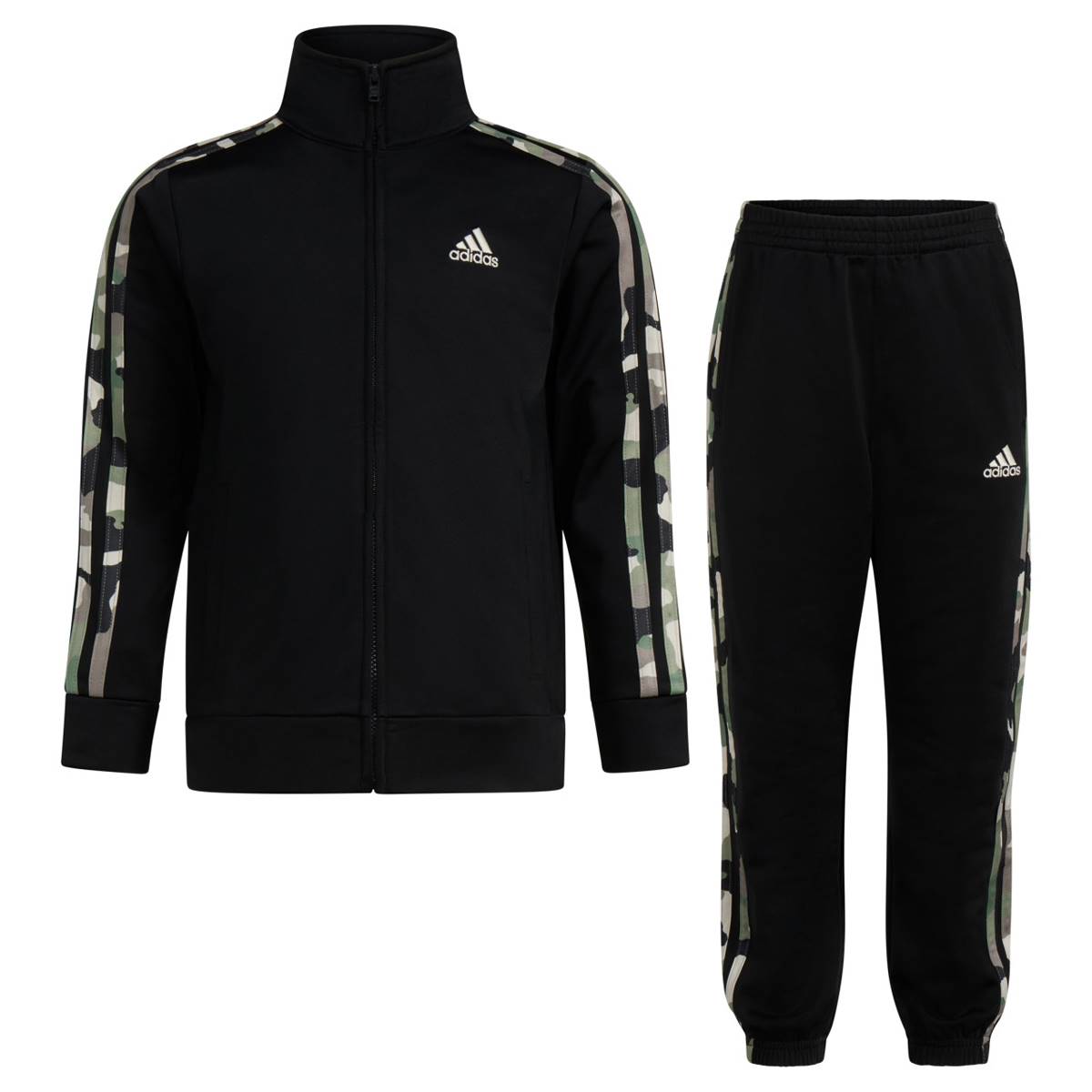 Toddler Boy Adidas(R) Camo 3 Stripe Tricot Track Set