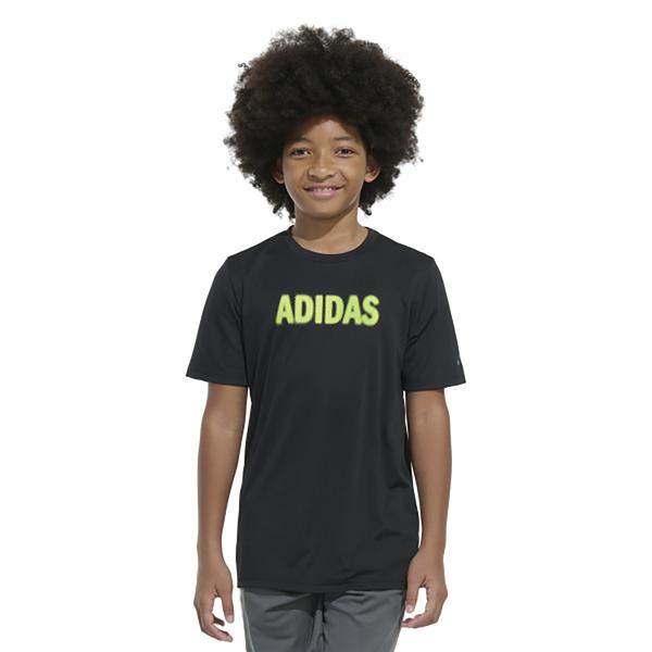 Boys (8-20) adidas(R) Short Sleeve Gradient Logo Tee