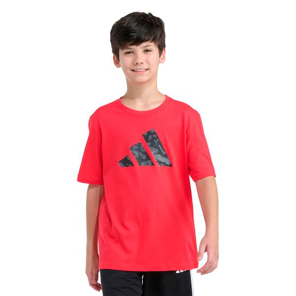 Boys (8-20) adidas(R) Short Sleeve Camo Logo Tee