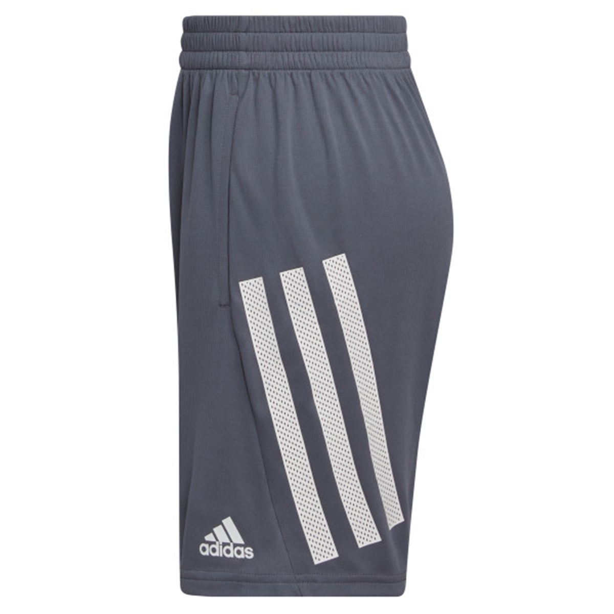 Boys (8-20) Adidas(R) Bold 3-Stripe Active Shorts - Dark Grey