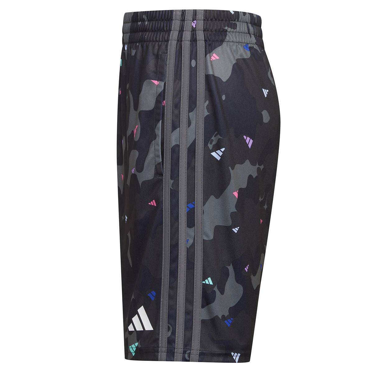 Boys (8-20) Adidas(R) Camo Print Shorts - Black/Multi