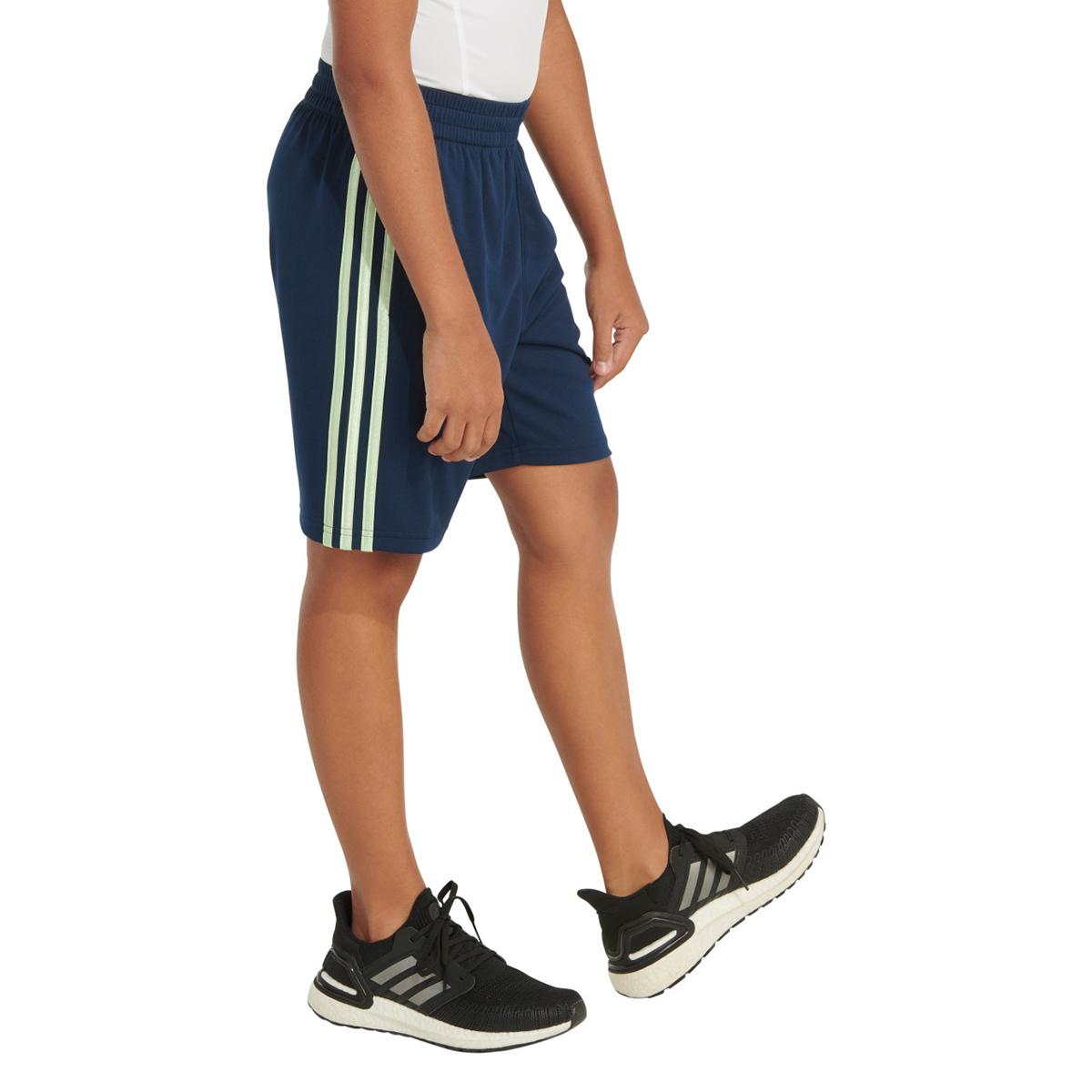 Boys (8-18) adidas(R) 3 Stripe Mesh Shorts