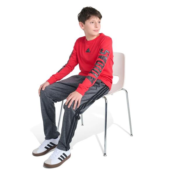 Boys (8-20) adidas(R) Camo Logo Long Sleeve Tee - Pure Ruby alternate view