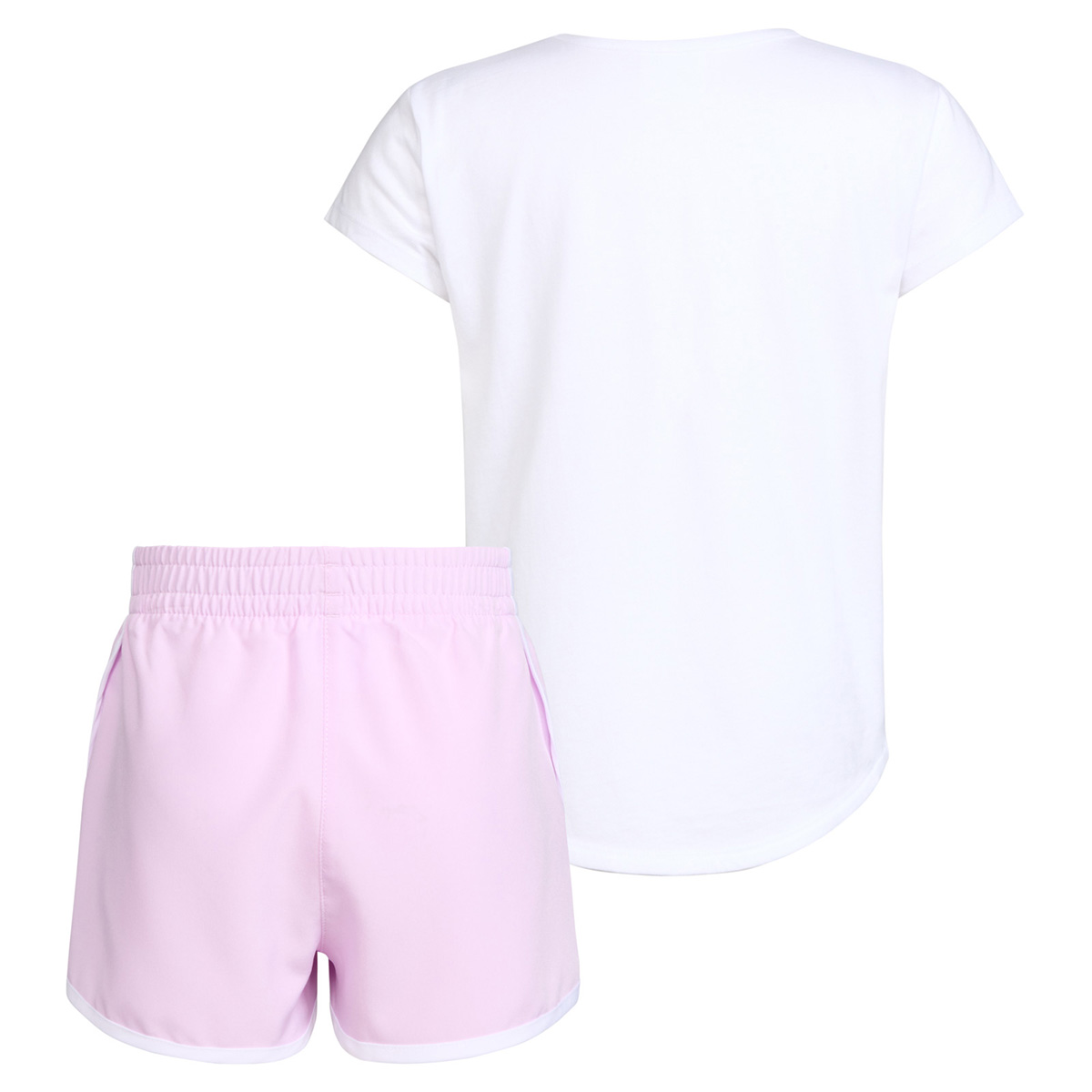 Girls (4-6x) Adidas(R) Logo Short Sleeve Tee & Woven Shorts Set