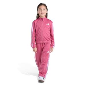 Girls (4-6x) adidas(R) Tie Dye 3 Stripe Tricot Jacket & Pants Set alternate view