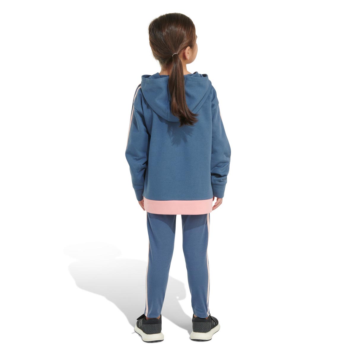 Girls (4-6x) Adidas(R) Color Block Hoodie & Leggings Set - Navy