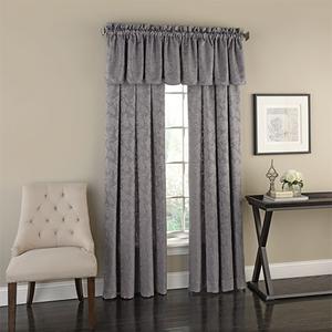 Flora Leaf Jacquard Rod Pocket Curtain Panel