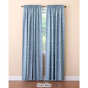 Flora Leaf Jacquard Rod Pocket Curtain Panel alternate view