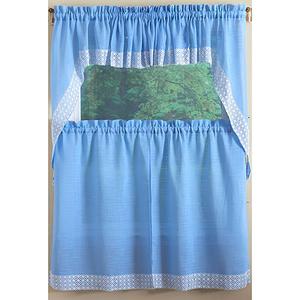 Salem Woven with Daisy Chain Lace Valance - 60x12