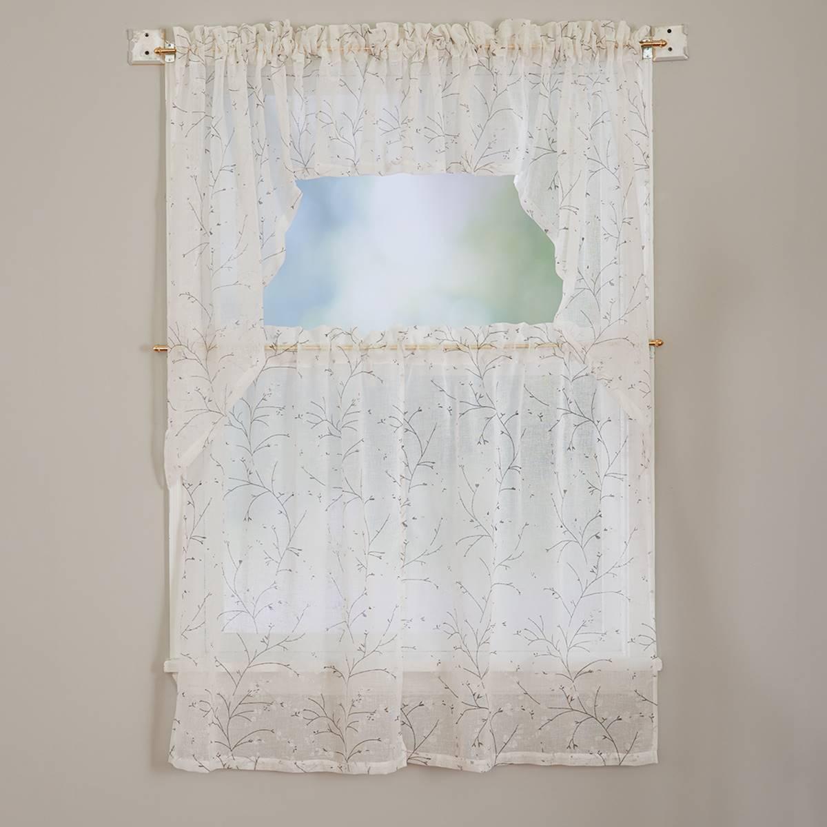 Willow Floral Swag Panel - 56x38