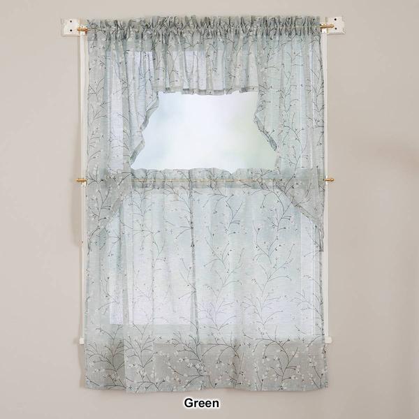 Willow Floral Swag Panel - 56x38 alternate view