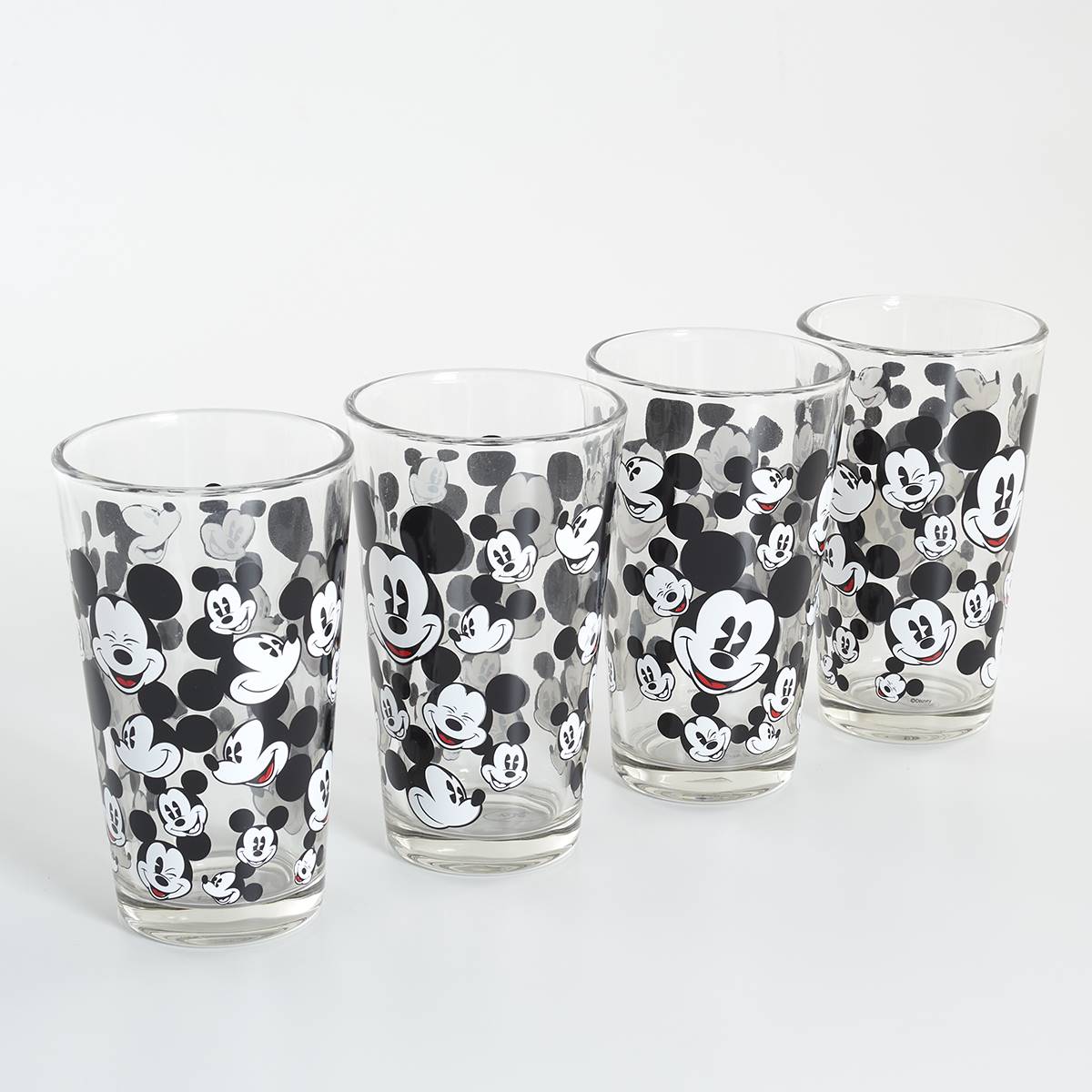 16oz. Mickey Glass Tumblers - Set Of 4