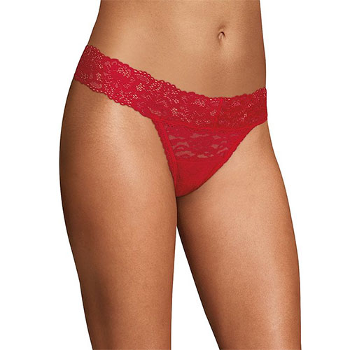 Womens Maidenform(R) Allover Lace Thong Panties DMESLT