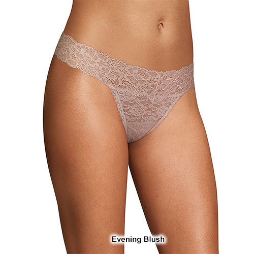 Womens Maidenform(R) Allover Lace Thong Panties DMESLT