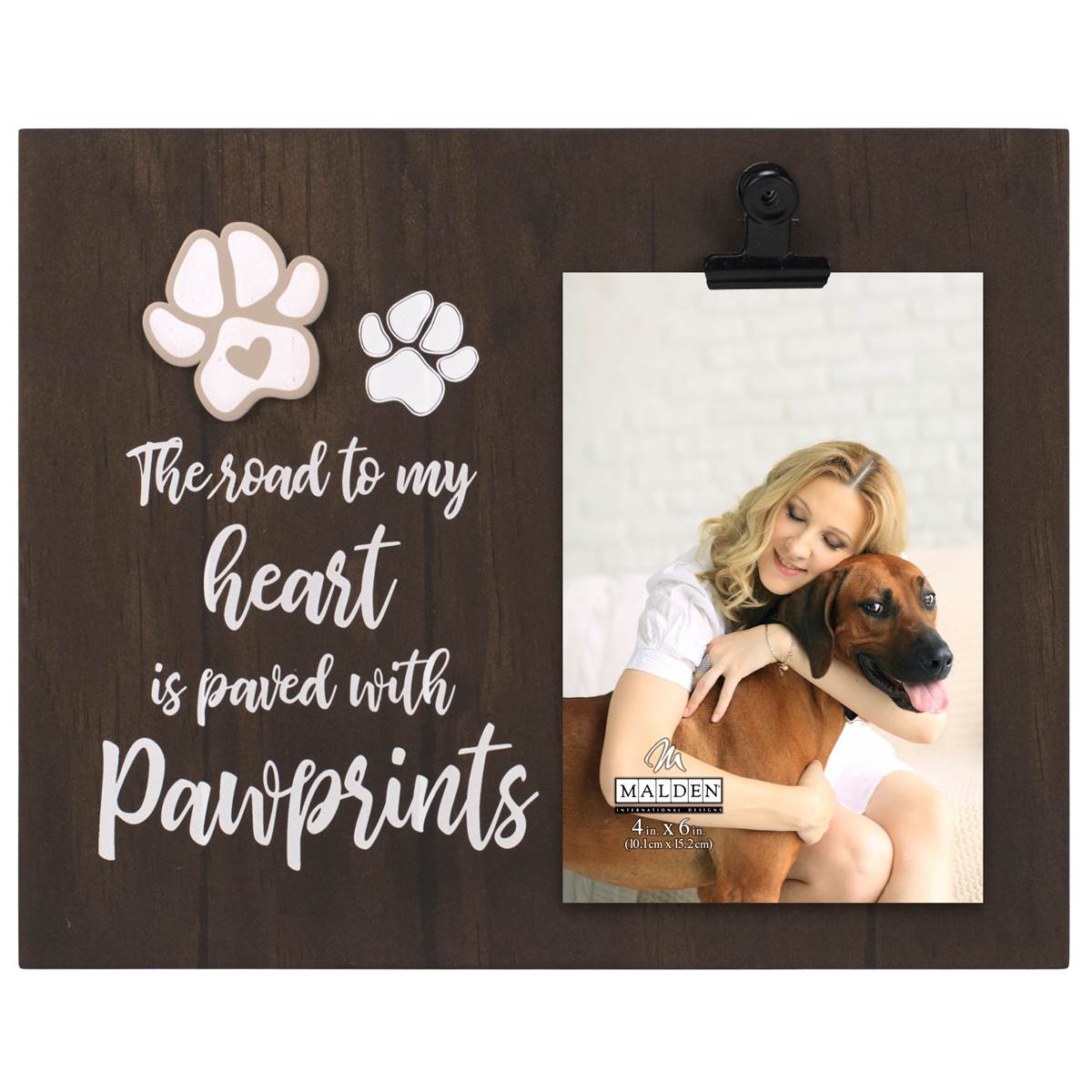 Malden Road To My Heart Is Paved With Paw Prints Frame - 4x6