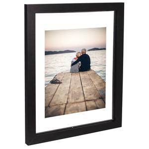 Malden Glass Gallery Floating Black Wood Frame alternate view