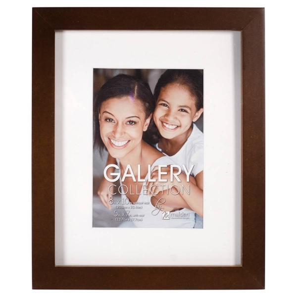 Malden Galley Walnut Matted Frame - 5x7/8x10