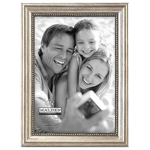 Malden Wood Frame with Silver Beads - 5x7