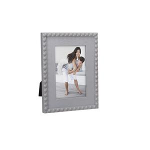 Malden Grey Bead with Wood Mat Frame - 4x6