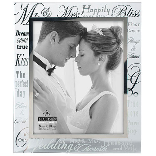 Malden Mr. & Mrs. Metal Wedding Frame - 8x10
